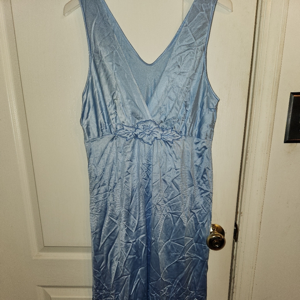 Vintage Vanity Fair Light Blue Nightgown